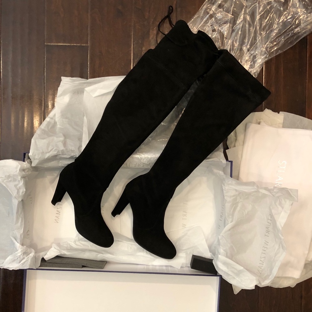 Stuart Weitzman Highland Suede Over-the-Knee Boot